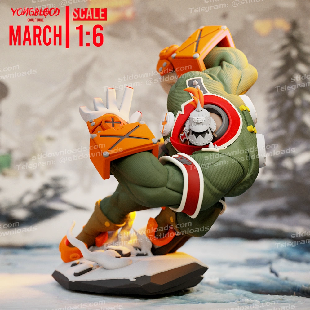 Yongblood Sculpture Potemkin From Guilty Gear