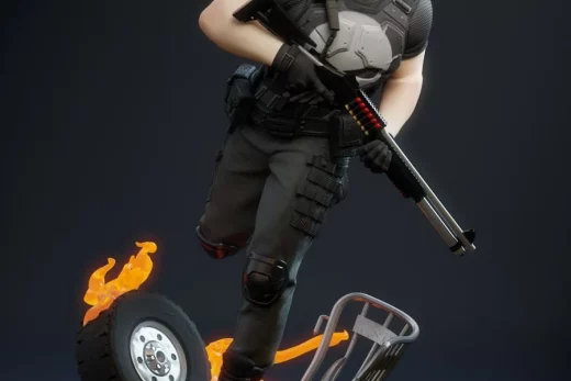 Yongblood Sculpture The Punisher