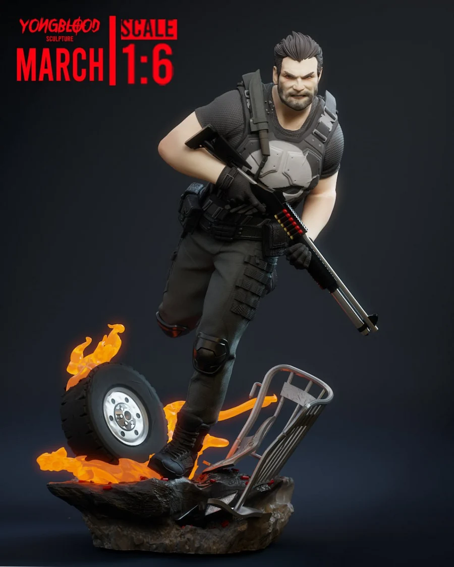 Yongblood Sculpture The Punisher