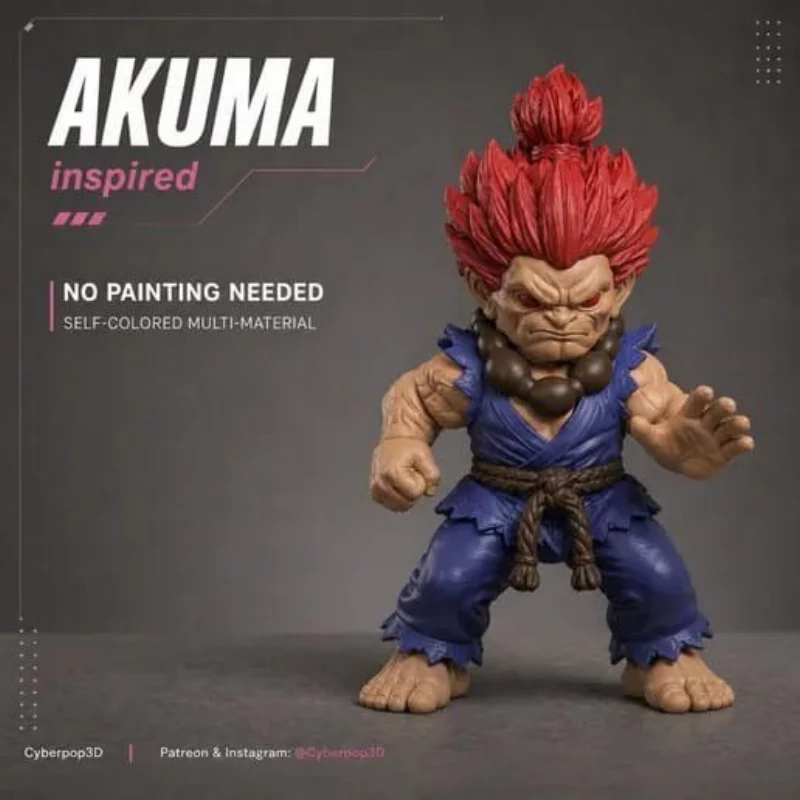 Akuma street fighter no ams multi part print