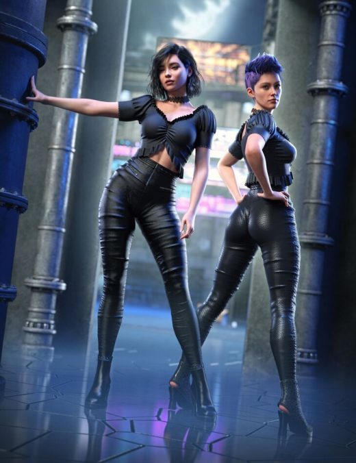 DForce DC Ruffled Top Set for Genesis