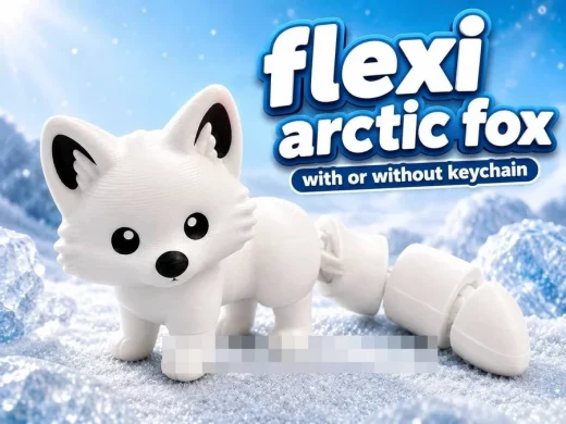 Flexi+arctic+fox+multicolor+3mf