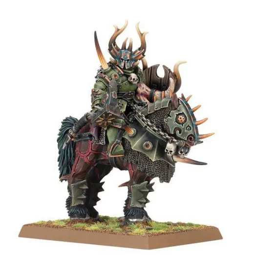 Old dark lord on spikey horsey
