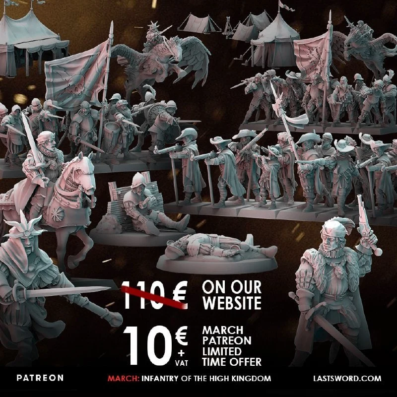 2023-03 Infantry of the High Kingdom – STL 3D Print Model | AssetsFree.com 2023 03 Infantry of the High Kingdom