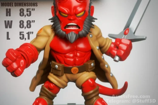 3DXM Hellboy Chibi