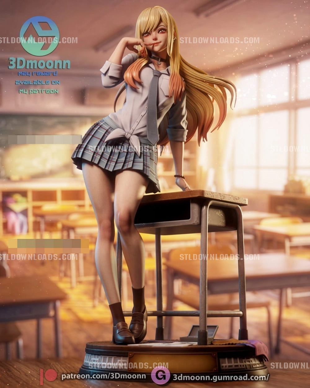 3Dmoonn Marin Kitagawa Sharehammer Figures Plus