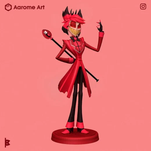 Alastor Hazbin Hotel (R) Aarome Art