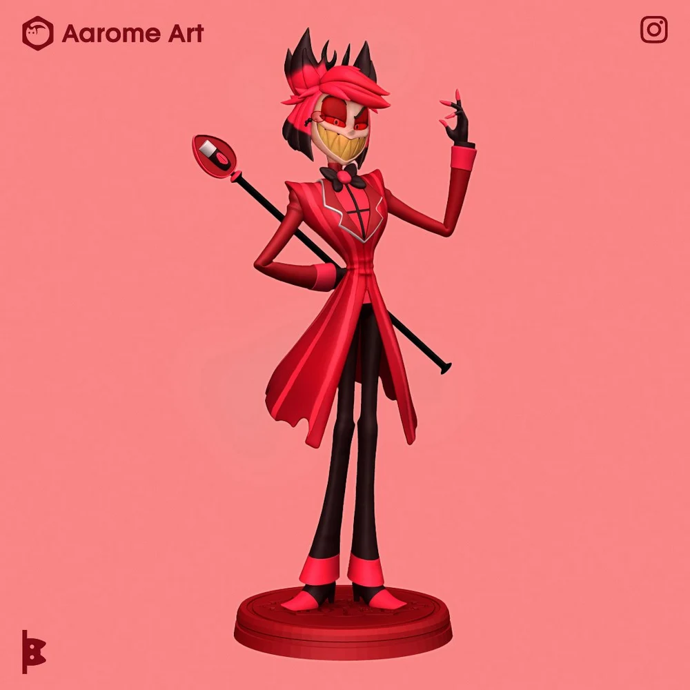 Alastor Hazbin Hotel (R) – Aarome Art – STL 3D Print Model | AssetsFree.com Alastor Hazbin Hotel (R) Aarome Art