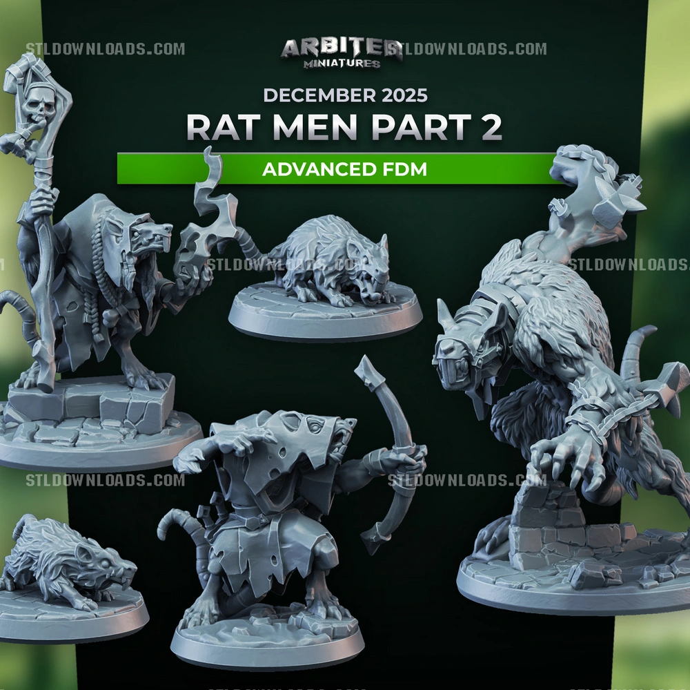 Arbiter Miniatures Rat Men Part 2 December