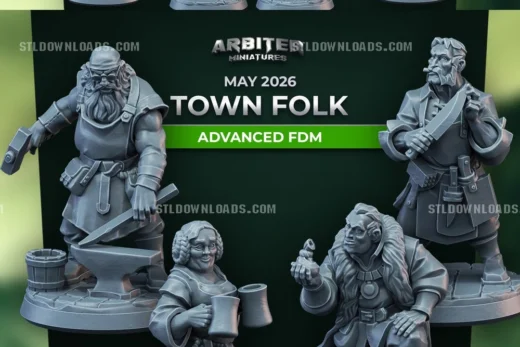 Arbiter Miniatures Town Folk May