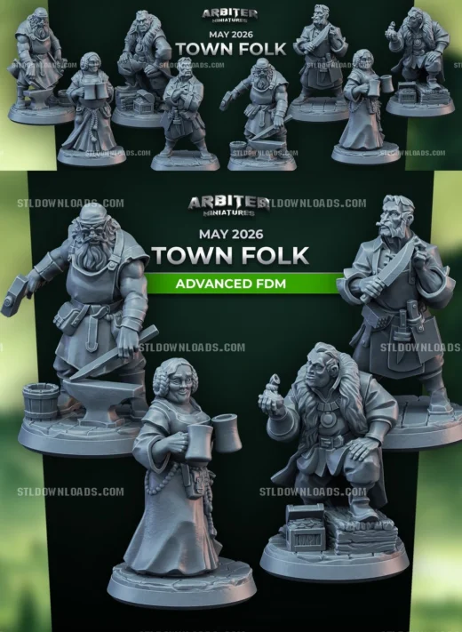 Arbiter Miniatures Town Folk May