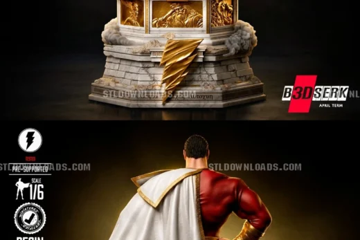 B3DSERK Shazam Sculpture