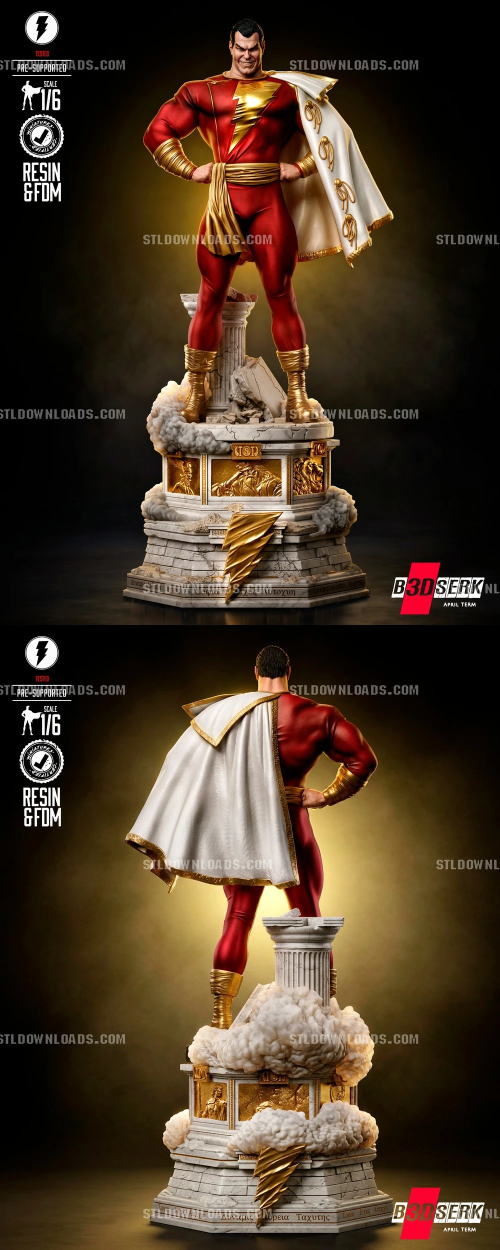 B3DSERK Shazam Sculpture