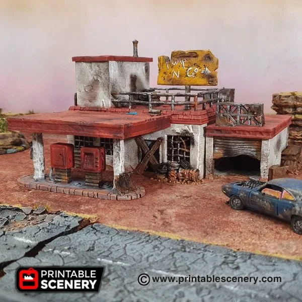 Brave New Worlds Wasteworld Derelict Gas Station 1.2