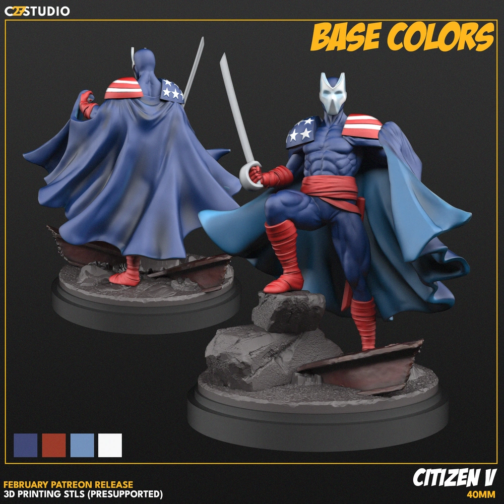 Citizen V – STL 3D Print Model | AssetsFree.com Citizen V