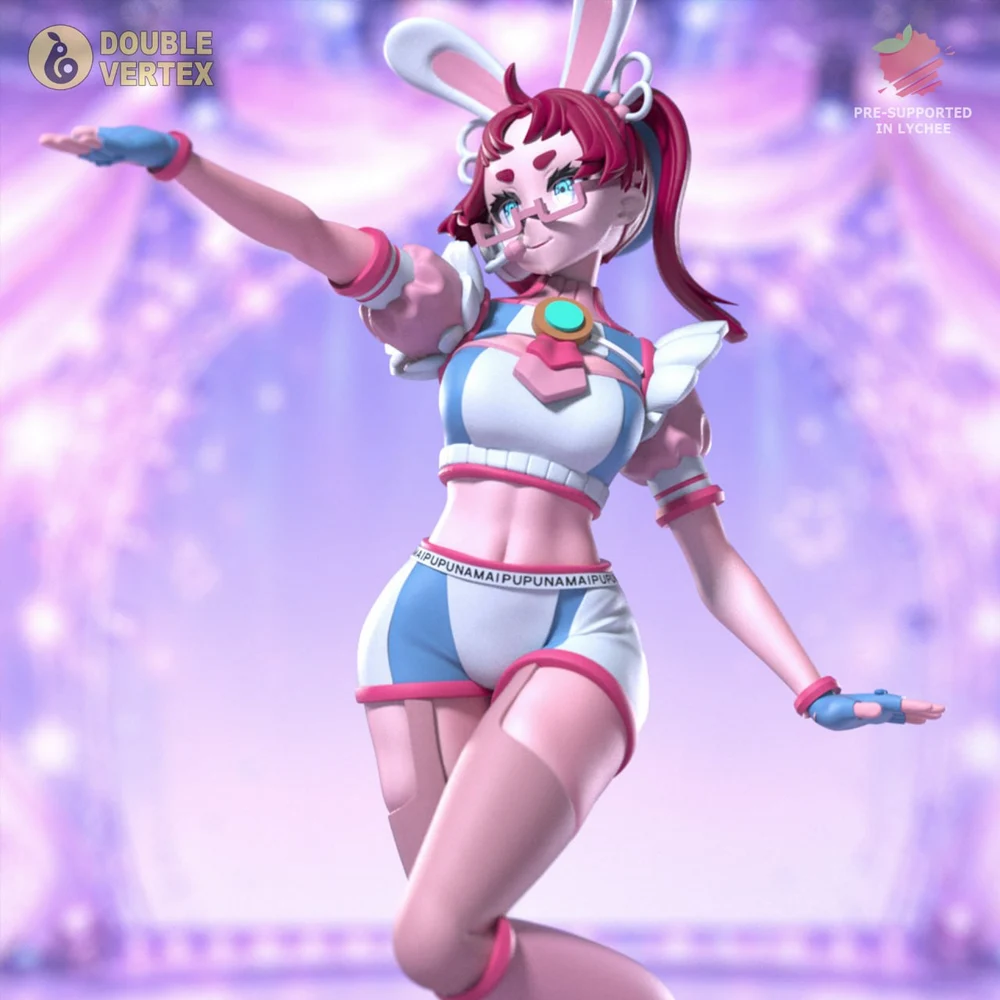 DoubleVertex Mai Pupuna Vtuber Figure – STL 3D Print Model | AssetsFree.com DoubleVertex Mai Pupuna Vtuber Figure