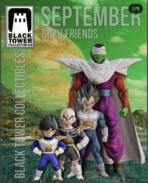 Dragon Ball Z Piccolo, Vegeta, Krillin, and Gohan