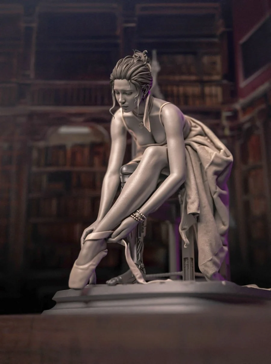 Elara 2061 – The Cyborg Ballerina – STL 3D Print Model | AssetsFree.com Elara 2061 The Cyborg Ballerina
