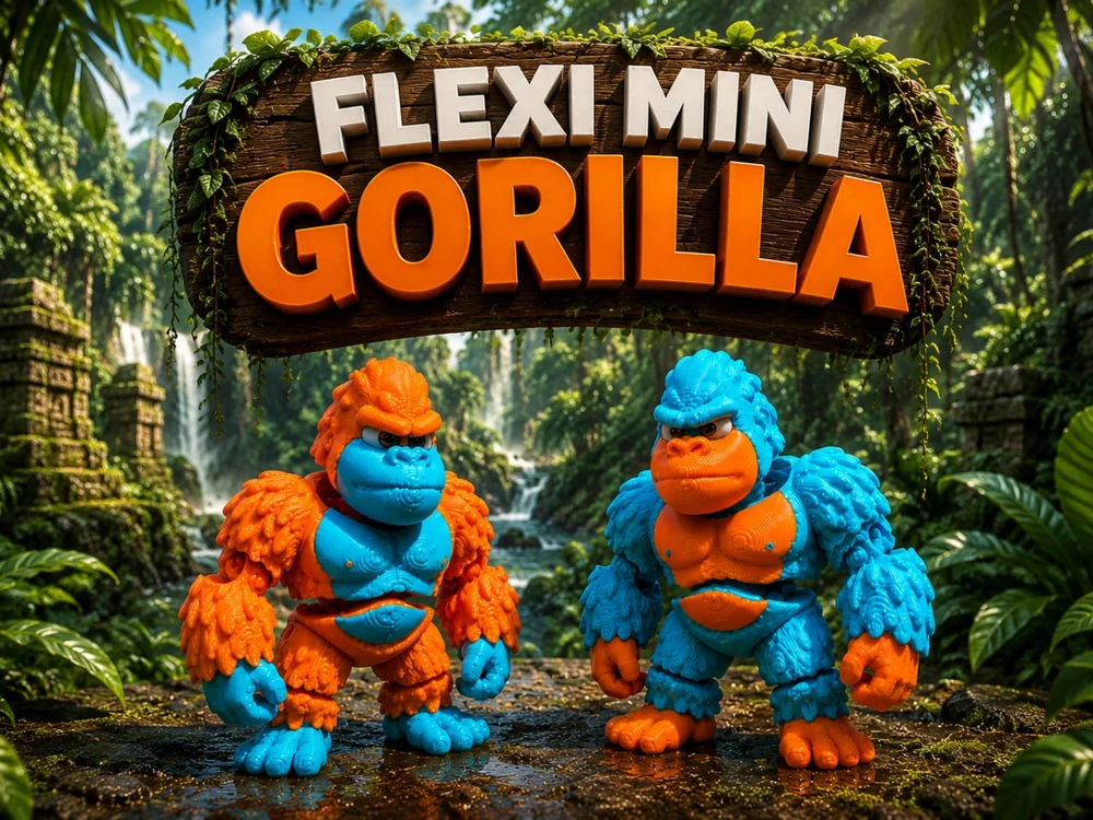 FlexiMiniGorilla AMS 4Colors stls
