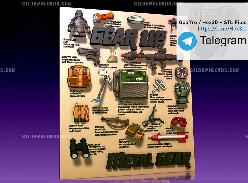 Hex3D_MetalGear_Ad – STL 3D Print Model | AssetsFree.com Hex3D MetalGear Ad