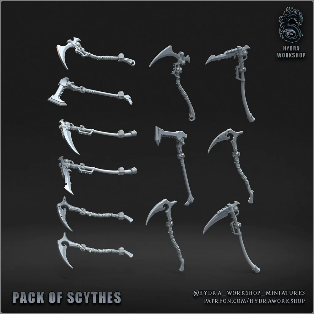 Hydra Workshop – November 26, 2025 – Scythes – STL 3D Print Model | AssetsFree.com Hydra Workshop November 26, 2025 Scythes