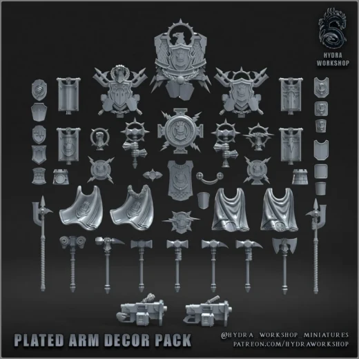 Hydra Workshop October 28, 2025 Armored Arm Kitbash Kit
