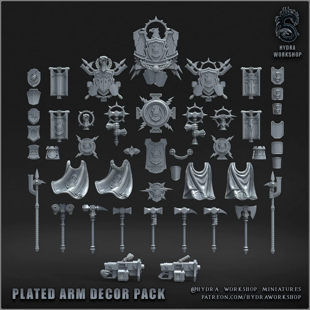 Hydra Workshop October 28, 2025 Armored Arm Kitbash Kit
