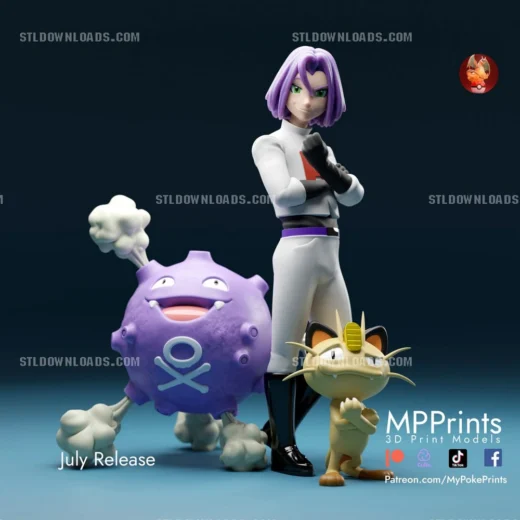 James, Koffing, Meowth