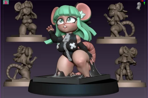 Jigglystix Glue Trap Mouse Girl nsfw