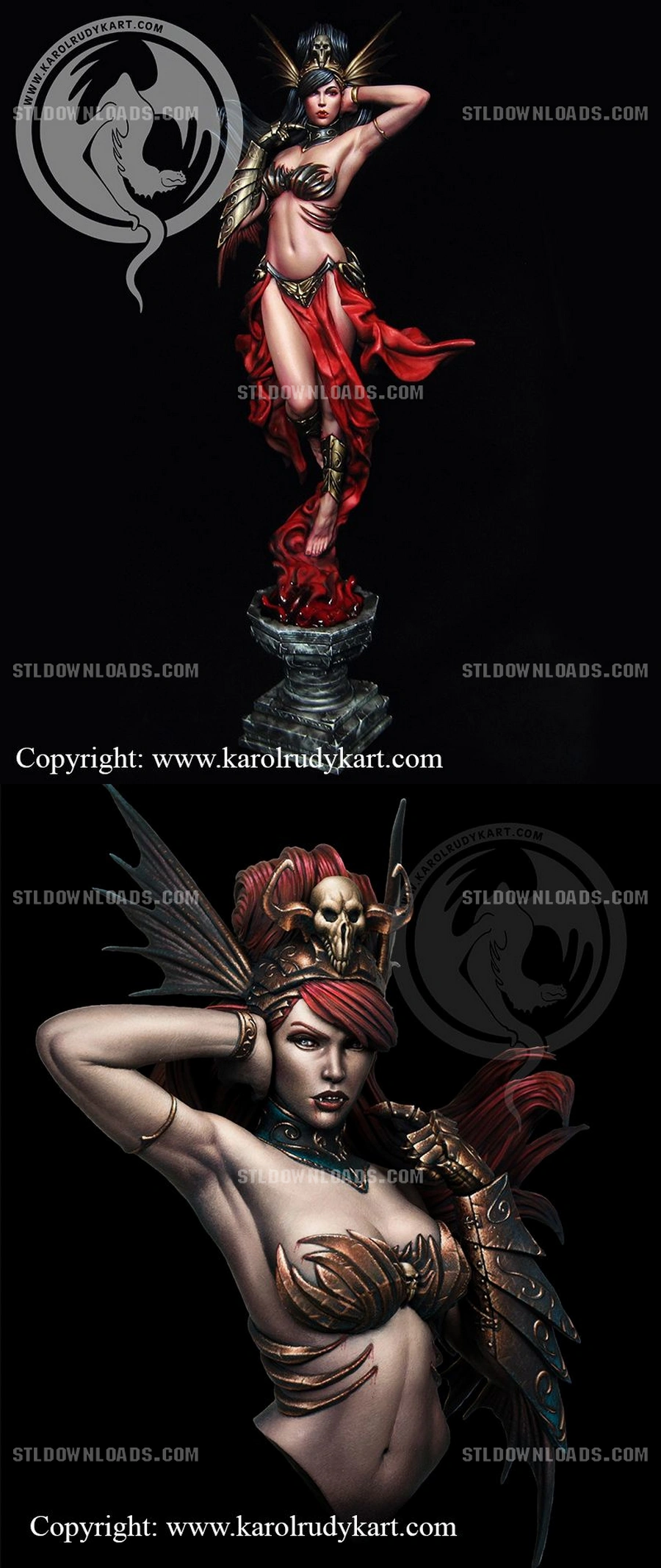 Karol Rudyk Art Lady Sybilla 4 Scales