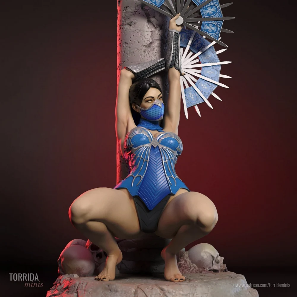 Kitana from Mortal Kombat – STL 3D Print Model | AssetsFree.com Kitana from Mortal Kombat