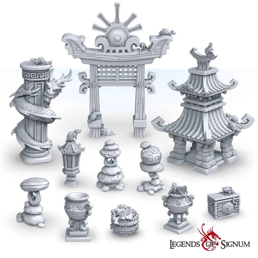 LOS-2041 Oriental temple – STL 3D Print Model | AssetsFree.com LOS 2041 Oriental temple