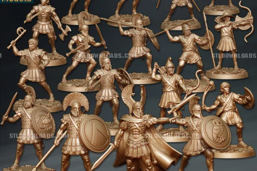Labyrinth Models Olympian Warriors January