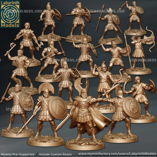 Labyrinth Models Olympian Warriors January