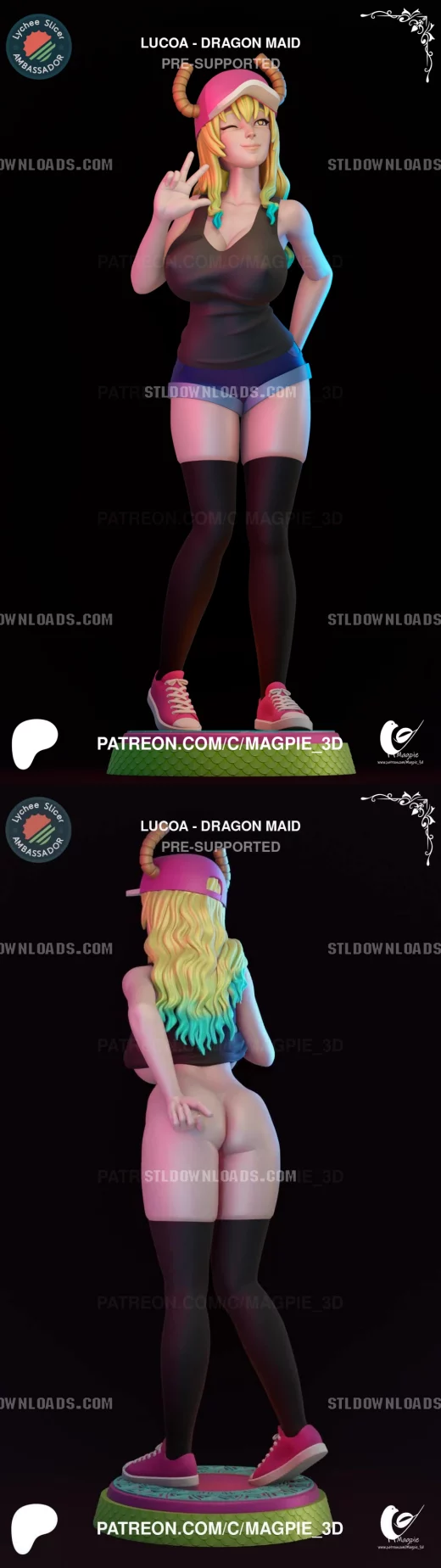 Magpie 3D Lucoa Quetzalcoatl Miss Kobayashi's Dragon Maid