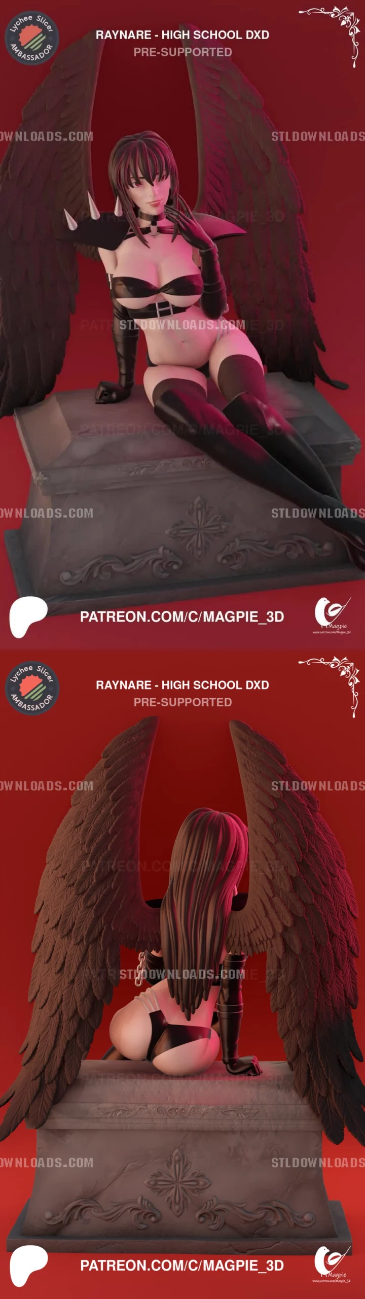 Magpie 3D Raynare High School DxD