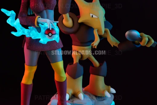 Magpie 3D Sabrina and Alakazam Pokémon