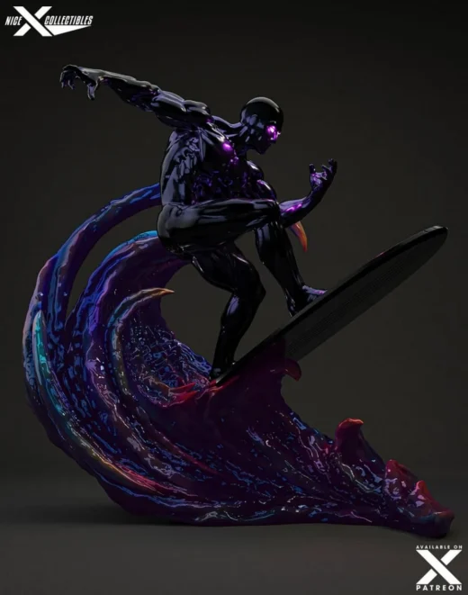 Nice X Collectibles Black Silver Surfer