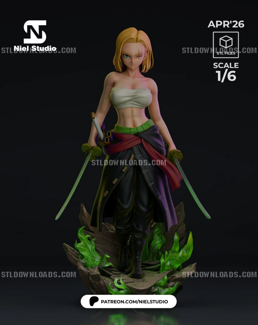 Niel Studio – C18 Multiverse – Zoro – STL 3D Print Model | AssetsFree.com Niel Studio C18 Multiverse Zoro