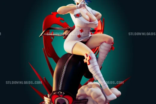 Officer Rhu Valentine Skullgirls Nurse