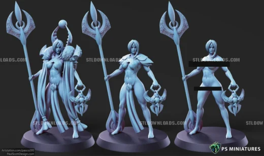 PSMiniatures Aztec Warrior Pose 1 2 Variants and Pinups