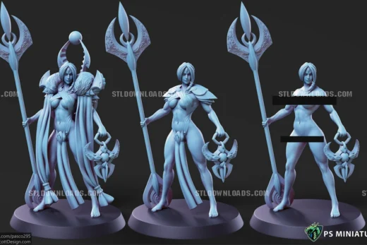PSMiniatures Aztec Warrior Pose 1 2 Variants and Pinups