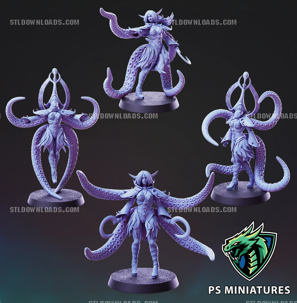 PSMiniatures Elf Eldritch Cultist Bundle and Pinups