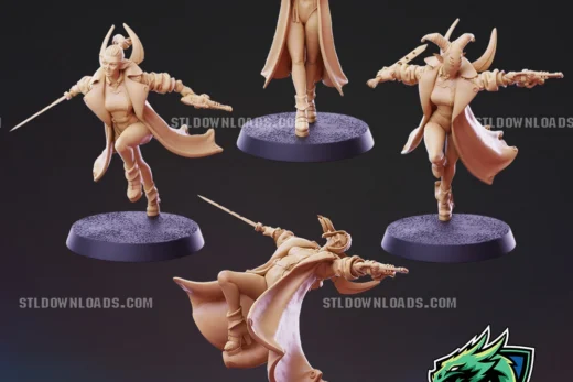 PSMiniatures Galaxy Elf Gangsters Female Vol 1 Bundle March
