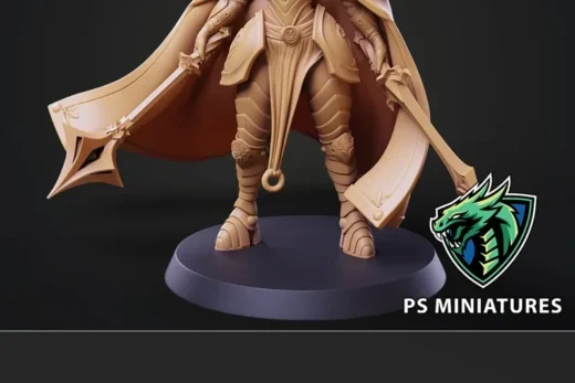 PSMiniatures Sanctum Guardian Pose 1 2 Variants and Pinup