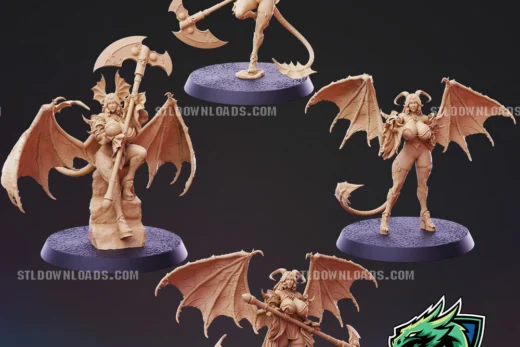 PSMiniatures Succubus and Succubus XL Bundle April