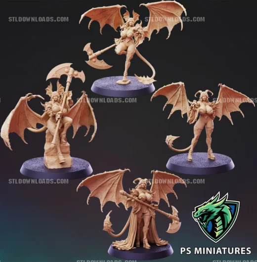 PSMiniatures Succubus and Succubus XL Bundle April