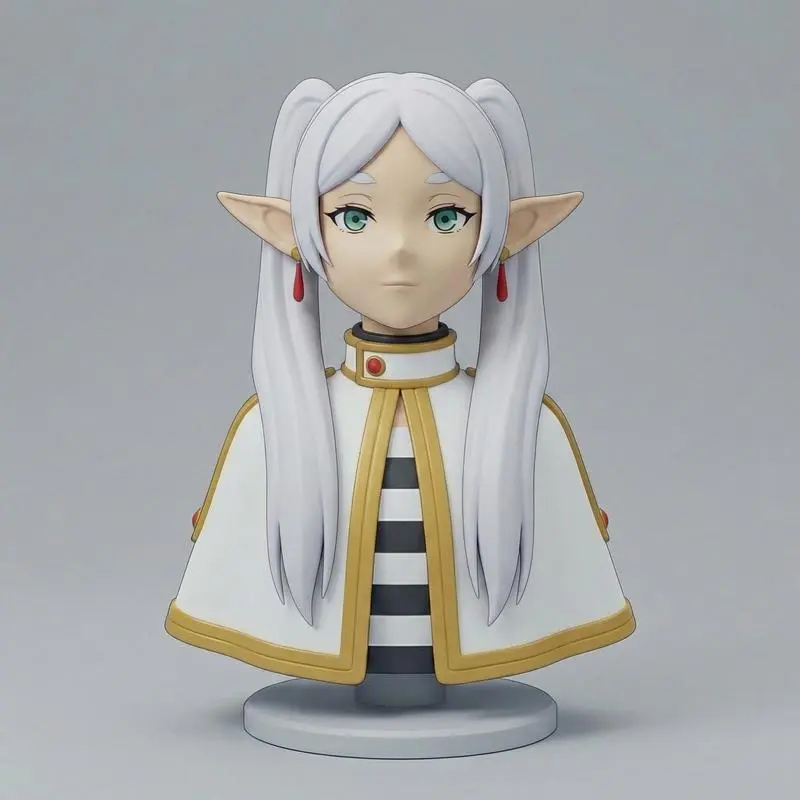 Pablo Figurines – Frieren Bust – STL 3D Print Model | AssetsFree.com Pablo Figurines Frieren Bust