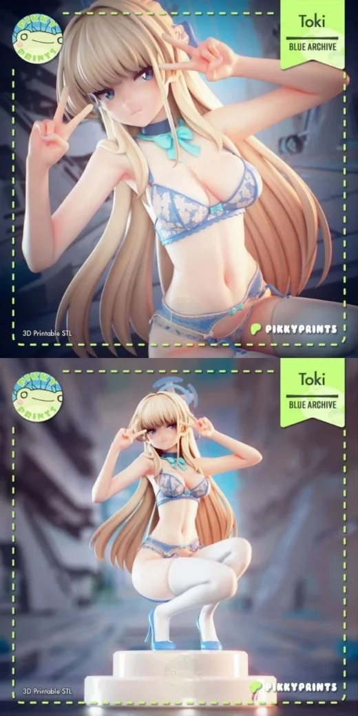 Pikky Prints Toki Asuma Blue Archive 3D Print