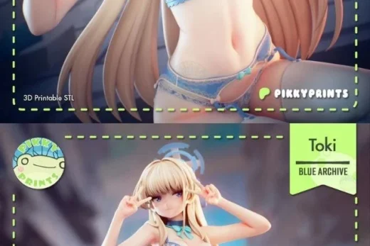 Pikky Prints Toki Asuma Blue Archive 3D Print